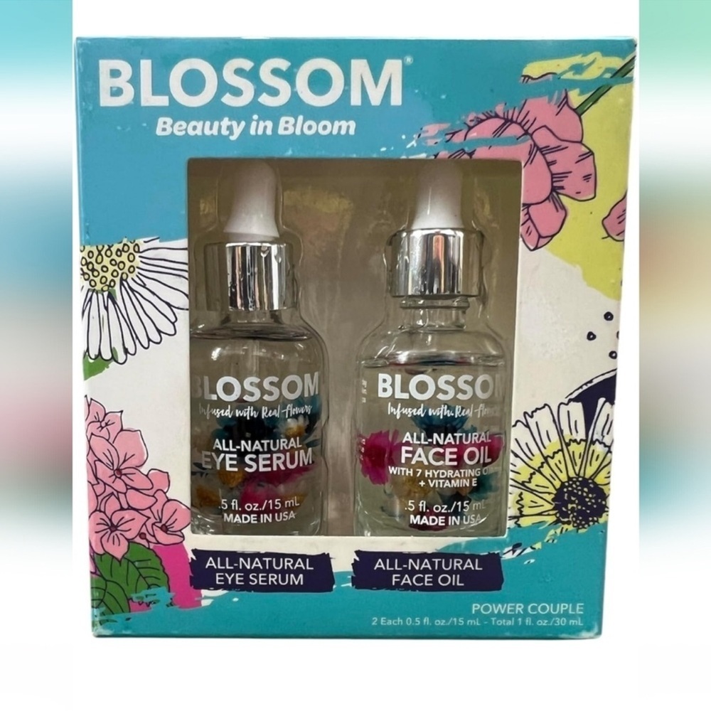 Blossom‎ Beauty in Bloom Power Couple All-Natural Eye Serum & Face Oil Set